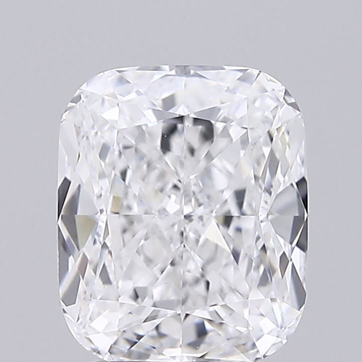3.03 Carat Cushion Lab Diamond with  Cut Diamond in 14KT  view 1
