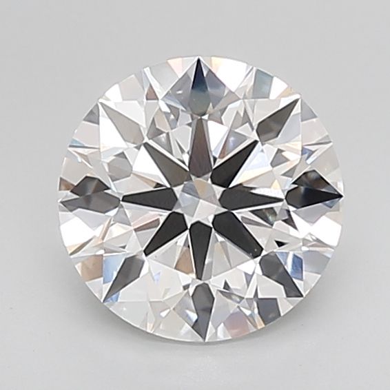 3.01 Carat Round Lab Diamond with  Cut Diamond in 14KT  view 1

