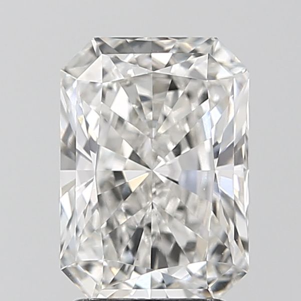 2.51 Carat Radiant Lab Diamond with  Cut Diamond in 14KT  view 1
