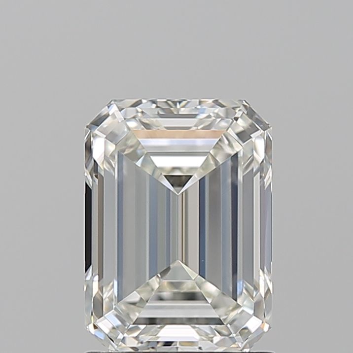 1.72 Carat Emerald Natural Diamond with  Cut Diamond in 14KT  view 1
