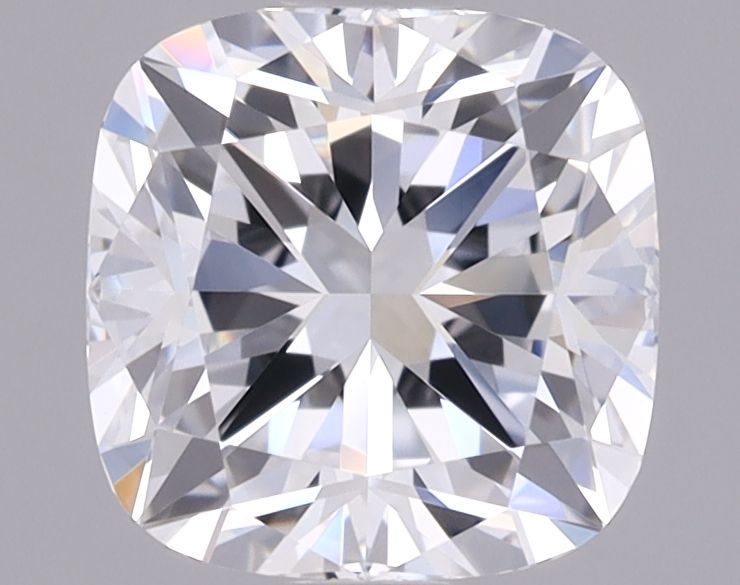1.55 Carat Cushion Lab Diamond with  Cut Diamond in 14KT  view 1
