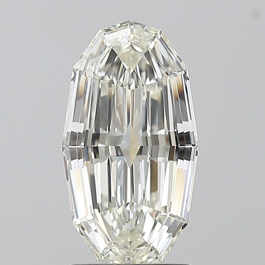1.7 Carat Oval Natural Diamond with  Cut Diamond in 14KT  view 1
