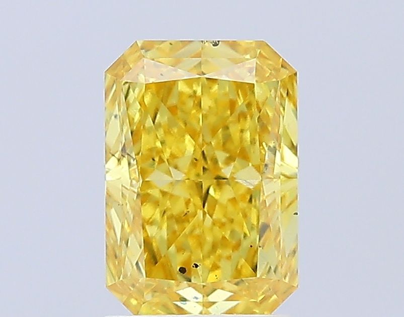 2.07 Carat Radiant Lab Diamond with  Cut Diamond in 14KT  view 1
