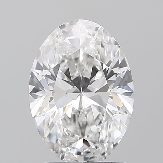 1.55 Carat Oval Lab Diamond with  Cut Diamond in 14KT  view 1
