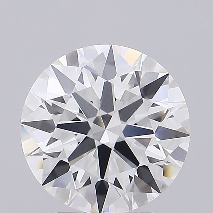 2.73 Carat Round Lab Diamond with  Cut Diamond in 14KT  view 1
