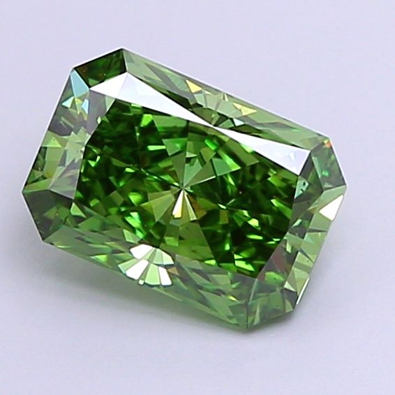 1.56 Carat Radiant Lab Diamond with  Cut Diamond in 14KT  view 1

