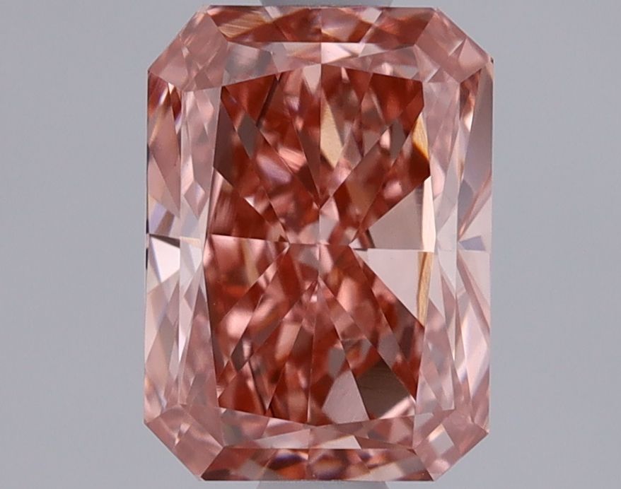 1.15 Carat Radiant Lab Diamond with  Cut Diamond in 14KT  view 1
