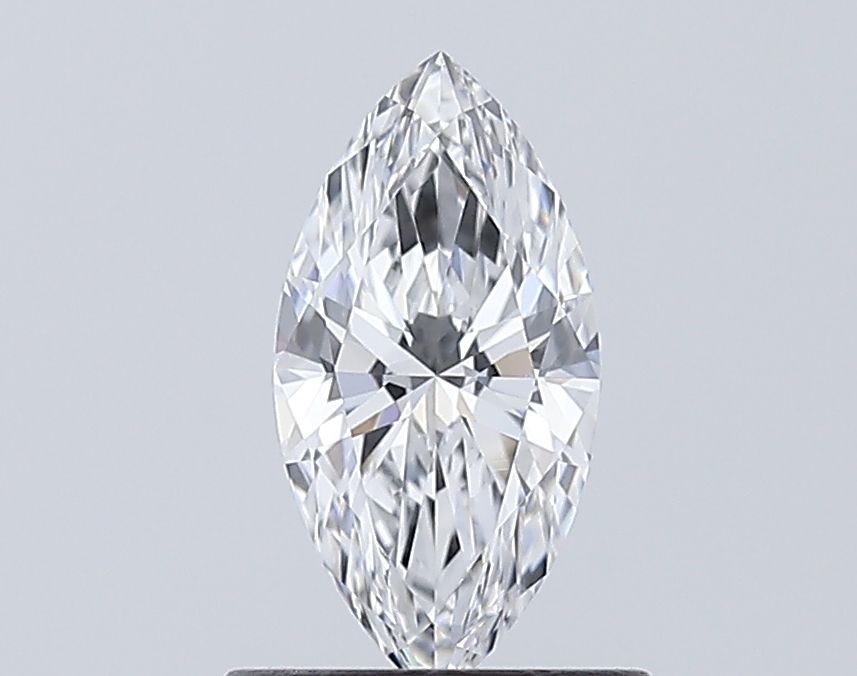 0.66 Carat Marquise Lab Diamond with  Cut Diamond in 14KT  view 1
