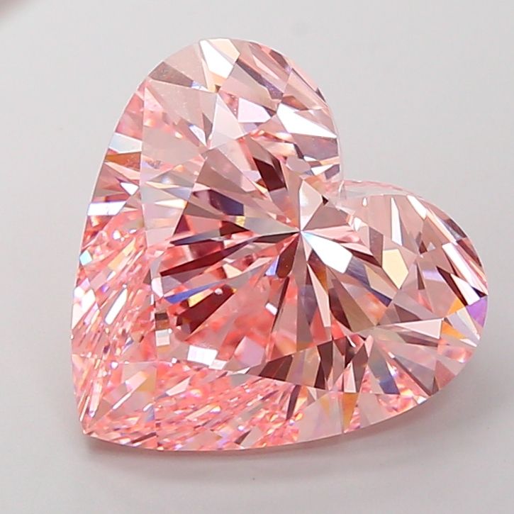 15.04 Carat Heart Lab Diamond with  Cut Diamond in 14KT  view 1
