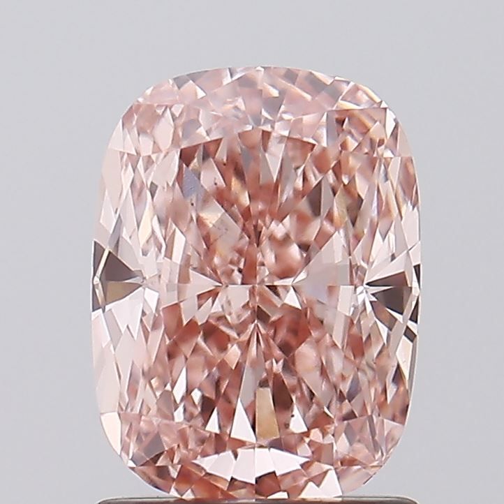 1.5 Carat Cushion Lab Diamond with  Cut Diamond in 14KT  view 1
