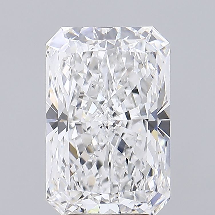 3.91 Carat Radiant Lab Diamond with  Cut Diamond in 14KT  view 1
