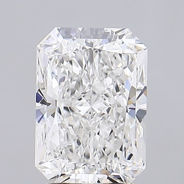 2.56 Carat Radiant Lab Diamond with  Cut Diamond in 14KT  view 1
