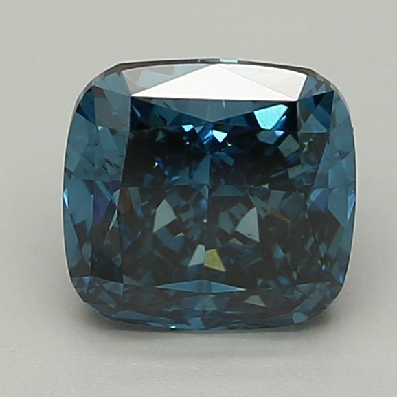 1.91 Carat Cushion Lab Diamond with  Cut Diamond in 14KT  view 1
