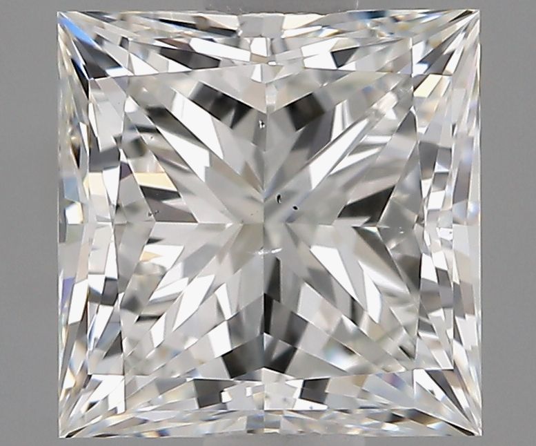 2.01 Carat Princess Natural Diamond with  Cut Diamond in 14KT  view 1
