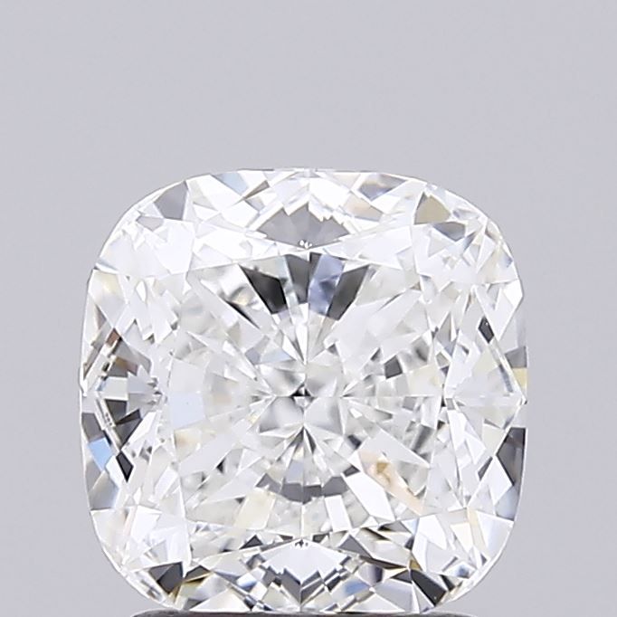 2.04 Carat Cushion Lab Diamond with  Cut Diamond in 14KT  view 1
