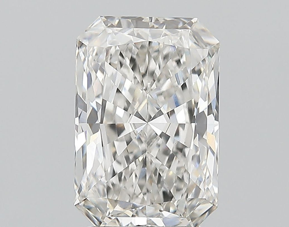 4.31 Carat Radiant Lab Diamond with  Cut Diamond in 14KT  view 1

