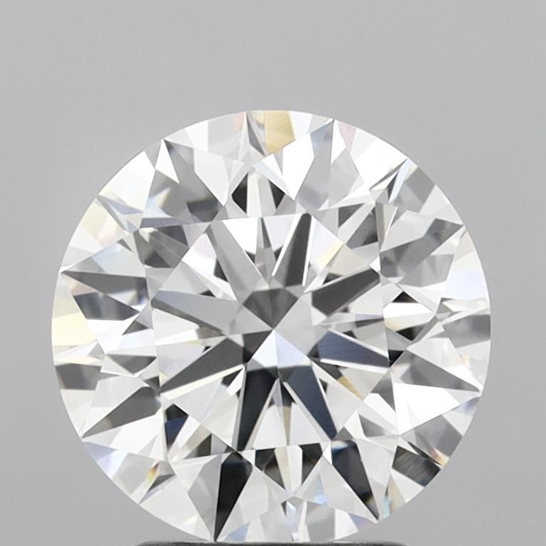 2.62 Carat Round Lab Diamond with  Cut Diamond in 14KT  view 1
