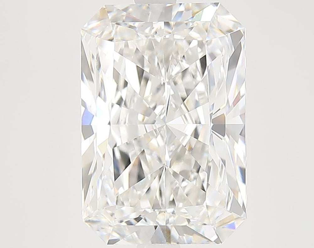 5.55 Carat Radiant Lab Diamond with  Cut Diamond in 14KT  view 1
