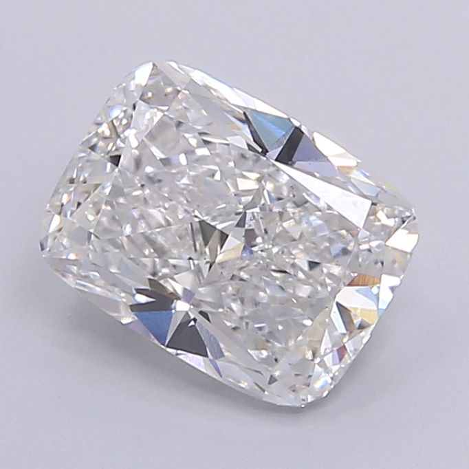 2.01 Carat Cushion Lab Diamond with  Cut Diamond in 14KT  view 1
