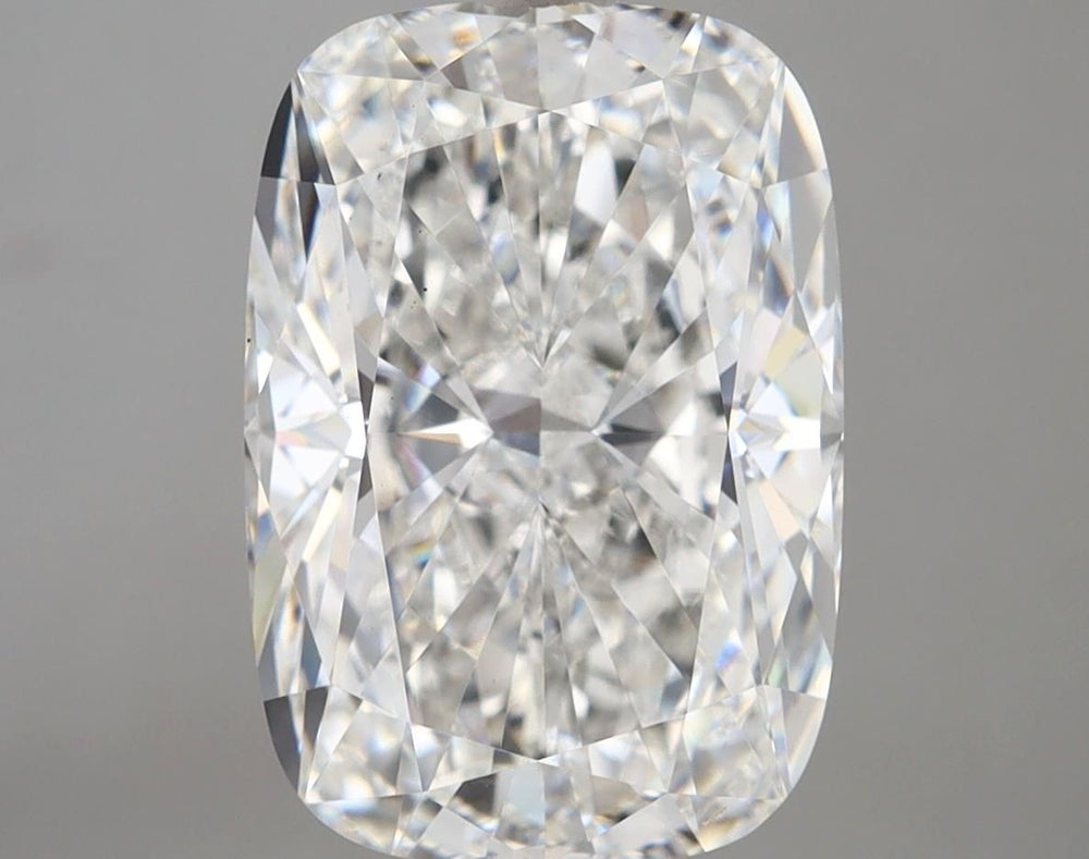 5.42 Carat Cushion Lab Diamond with  Cut Diamond in 14KT  view 1

