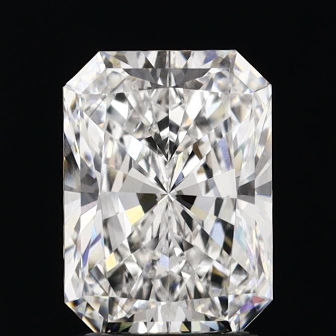 2.21 Carat Radiant Lab Diamond with  Cut Diamond in 14KT  view 1
