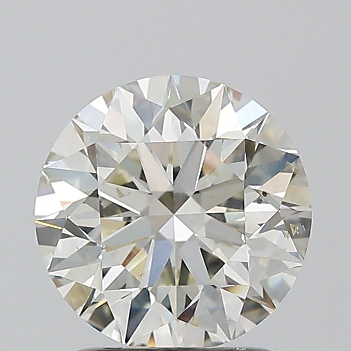 1.7 Carat Round Natural Diamond with  Cut Diamond in 14KT  view 1
