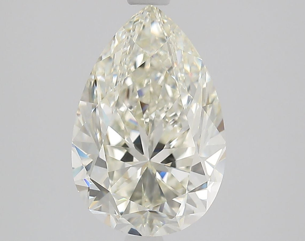 2.51 Carat Pear Natural Diamond with  Cut Diamond in 14KT  view 1
