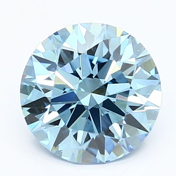 1.78 Carat Round Lab Diamond with  Cut Diamond in 14KT  view 1
