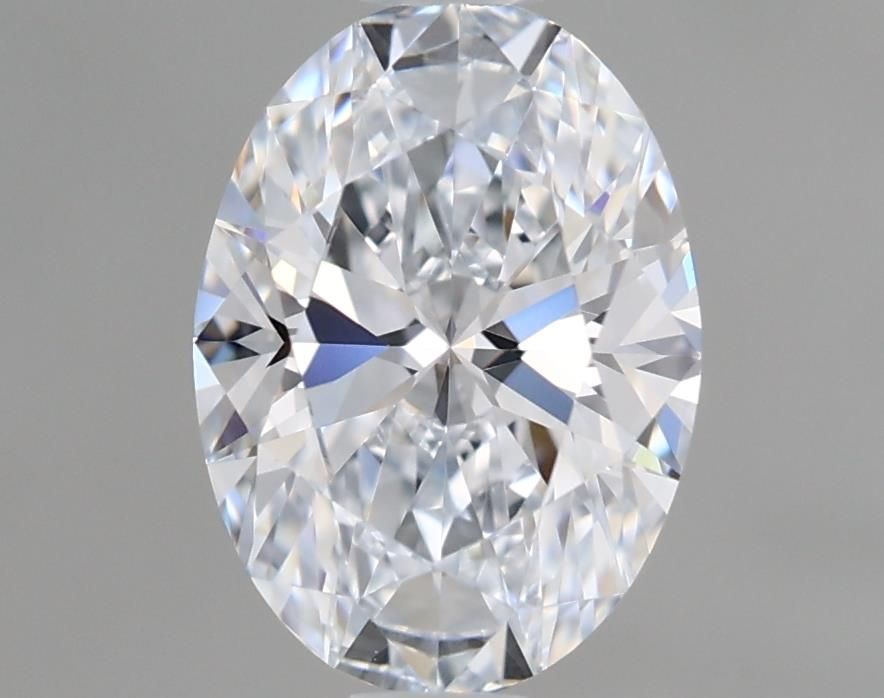 1.11 Carat Oval Lab Diamond with  Cut Diamond in 14KT  view 1
