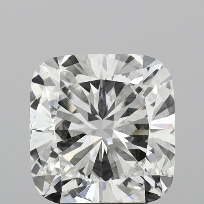 4.0 Carat Cushion Lab Diamond with  Cut Diamond in 14KT  view 1
