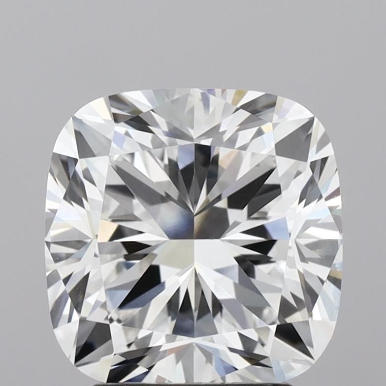 3.32 Carat Cushion Lab Diamond with  Cut Diamond in 14KT  view 1
