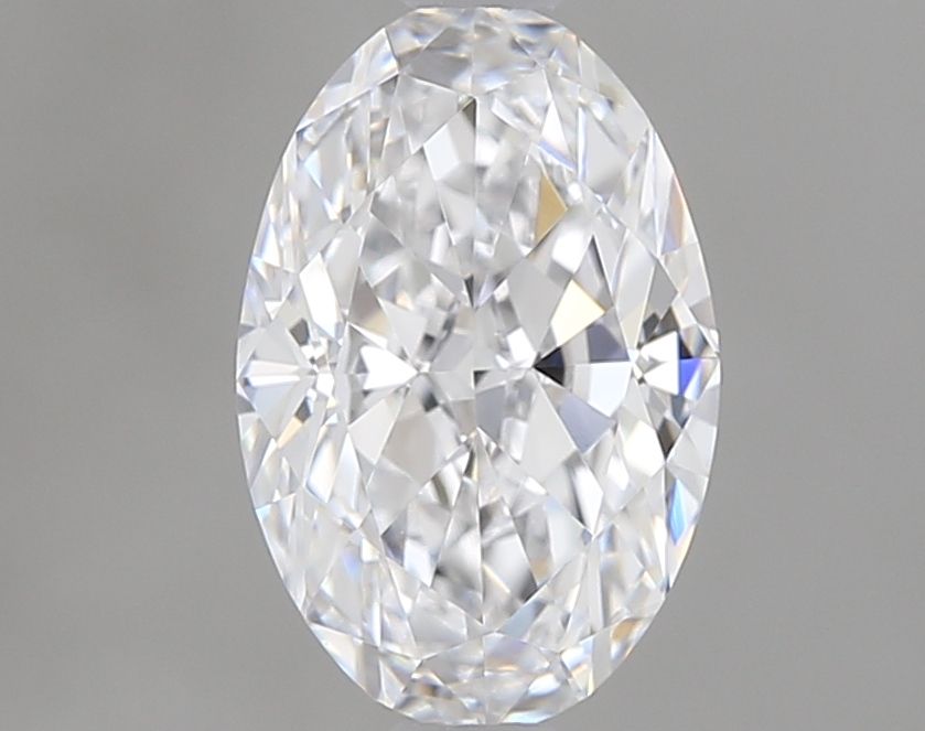 0.8 Carat Oval Natural Diamond with  Cut Diamond in 14KT  view 1
