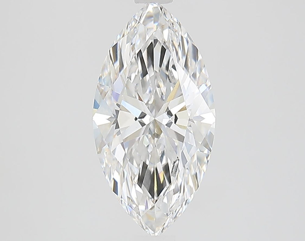 2.15 Carat Marquise Lab Diamond with  Cut Diamond in 14KT  view 1
