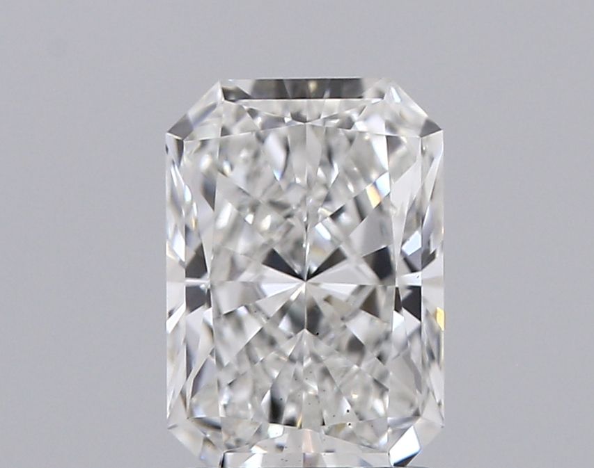 1.52 Carat Radiant Lab Diamond with  Cut Diamond in 14KT  view 1
