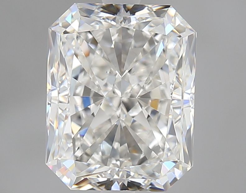 4.01 Carat Radiant Natural Diamond with  Cut Diamond in 14KT  view 1
