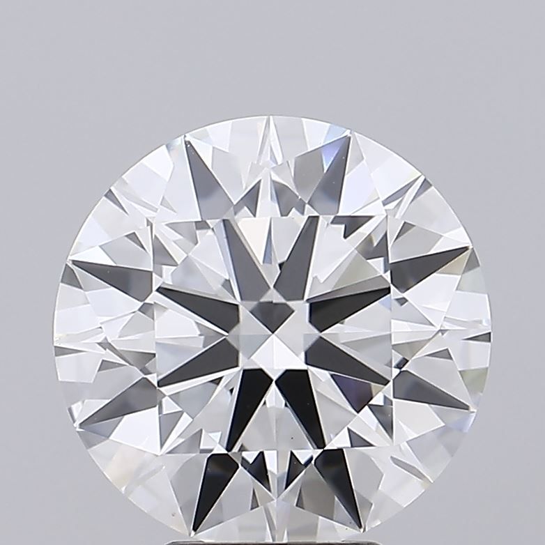 5.52 Carat Round Lab Diamond with  Cut Diamond in 14KT  view 1
