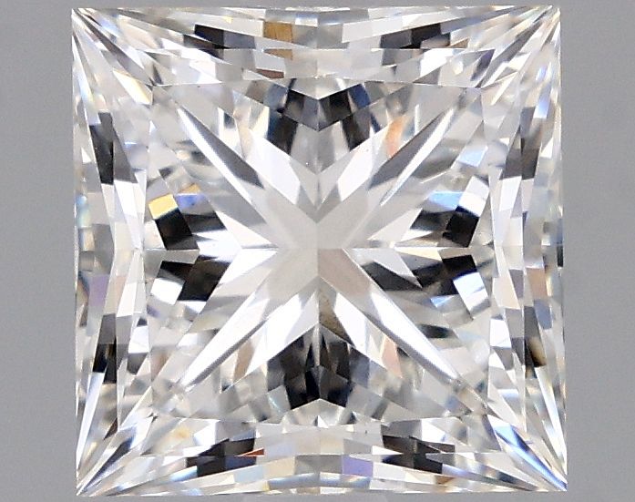 2.22 Carat Princess Lab Diamond with  Cut Diamond in 14KT  view 1
