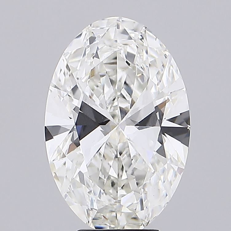 5.55 Carat Oval Lab Diamond with  Cut Diamond in 14KT  view 1
