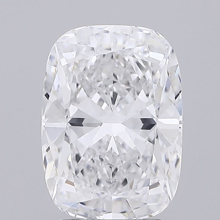 3.12 Carat Cushion Lab Diamond with  Cut Diamond in 14KT  view 1
