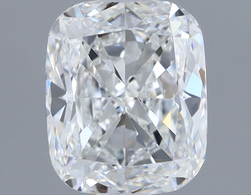 1.0 Carat Cushion Lab Diamond with  Cut Diamond in 14KT  view 1
