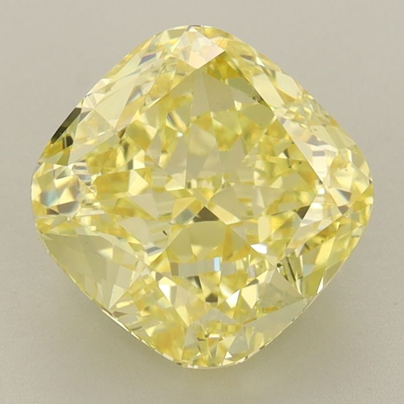 3.16 Carat Cushion Lab Diamond with  Cut Diamond in 14KT  view 1
