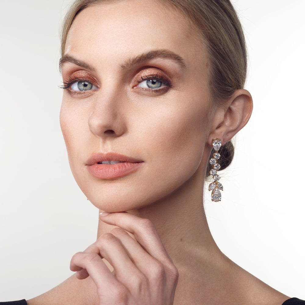 The Bosch Earrings with 18KT Yellow Gold / Lab / 22 1/2 Cut Diamond in 14KT Yellow Gold / Lab / 22 1/2 view 5
