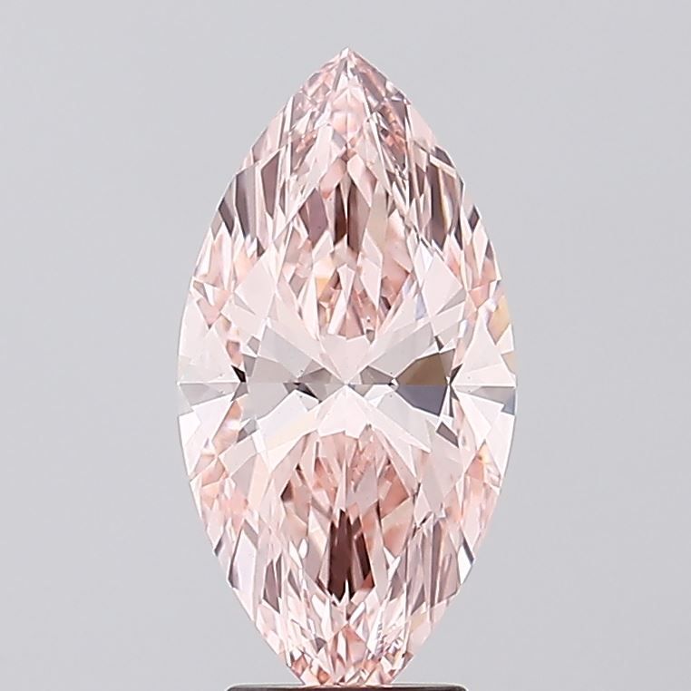 3.62 Carat Marquise Lab Diamond with  Cut Diamond in 14KT  view 1
