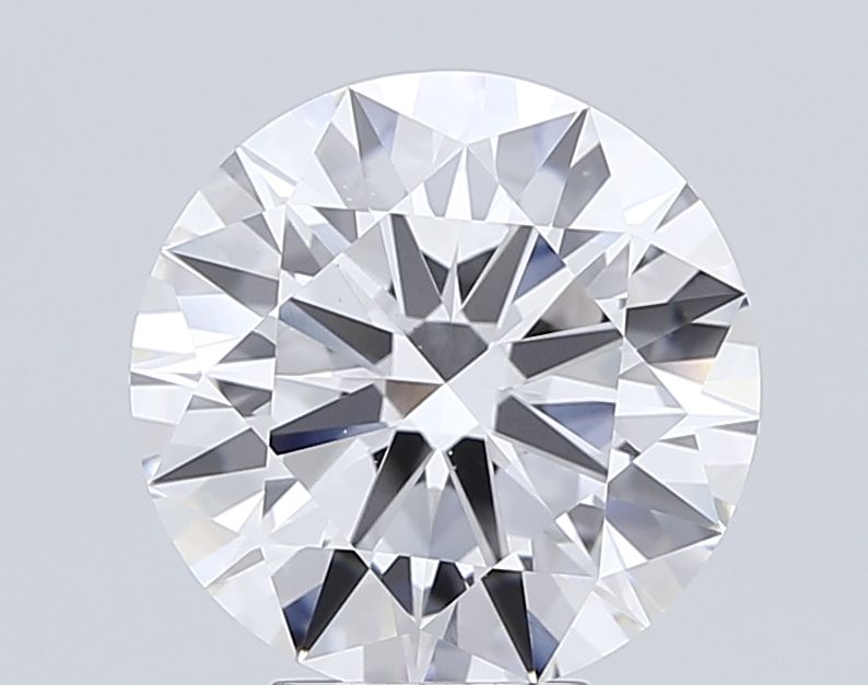 5.39 Carat Round Lab Diamond with  Cut Diamond in 14KT  view 1
