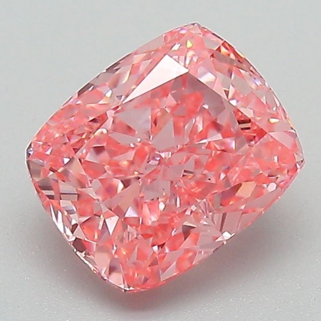 1.56 Carat Cushion Lab Diamond with  Cut Diamond in 14KT  view 1
