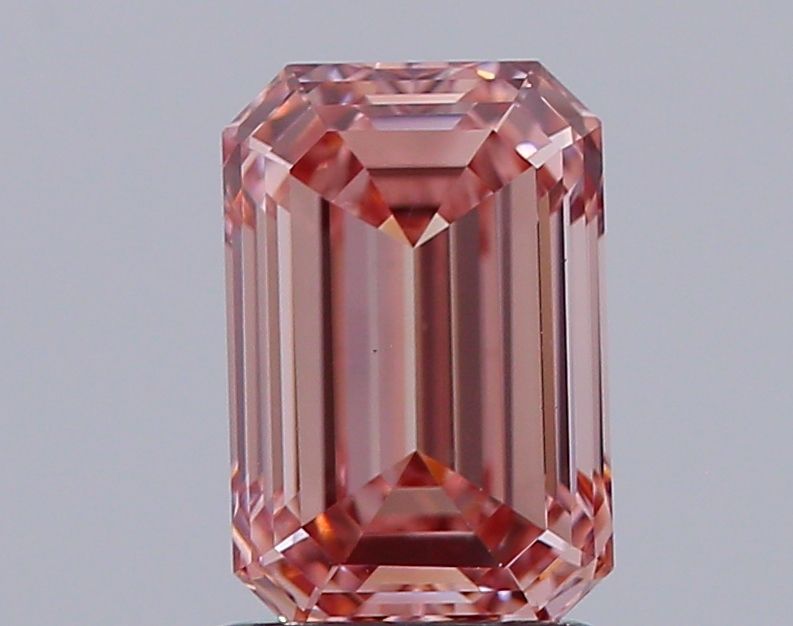 1.56 Carat Emerald Lab Diamond with  Cut Diamond in 14KT  view 1
