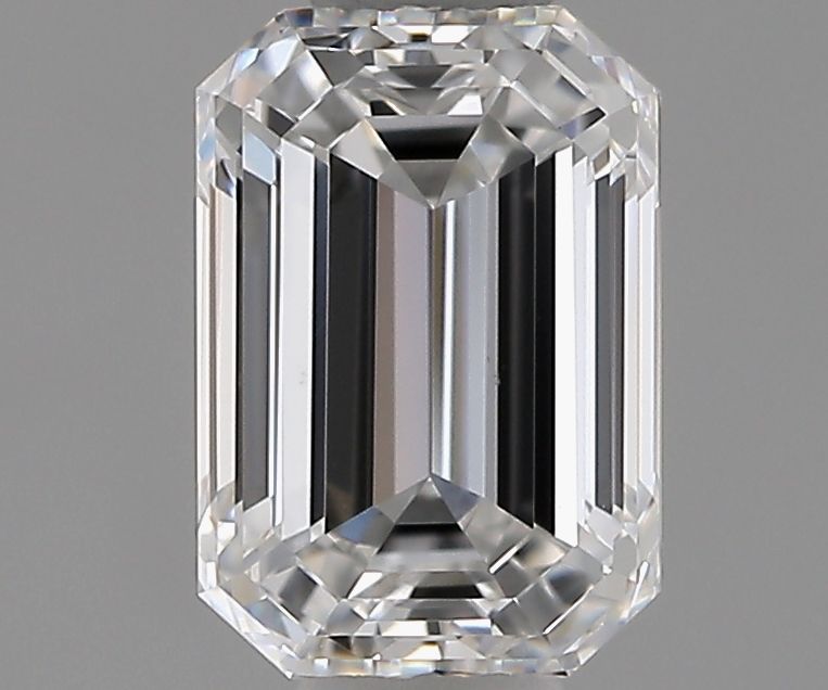 1.01 Carat Emerald Natural Diamond with  Cut Diamond in 14KT  view 1
