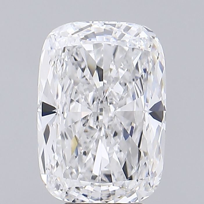 5.01 Carat Cushion Lab Diamond with  Cut Diamond in 14KT  view 1
