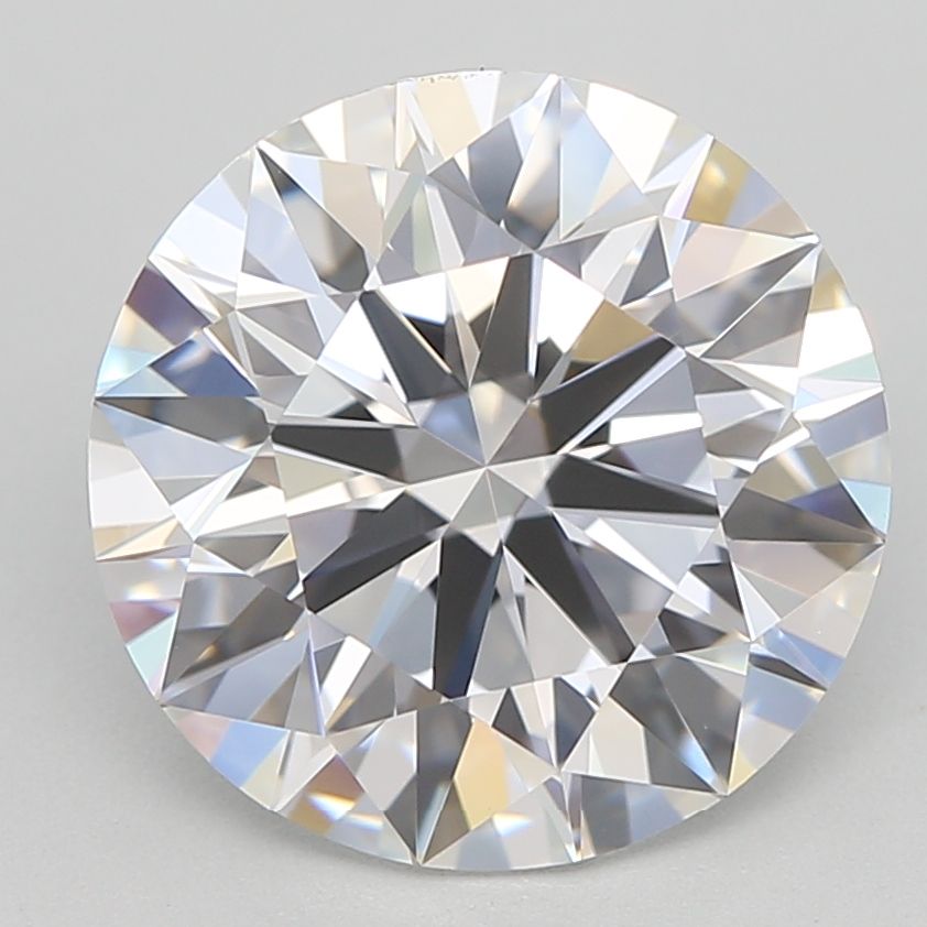 2.39 Carat Round Lab Diamond with  Cut Diamond in 14KT  view 1
