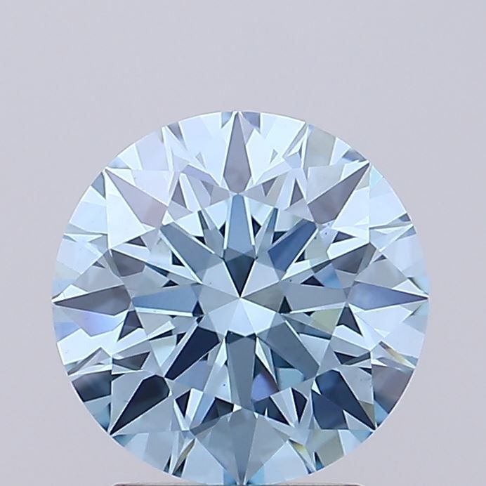 2.01 Carat Round Lab Diamond with  Cut Diamond in 14KT  view 1
